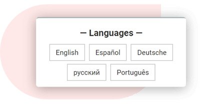 immagine in testo multilingue