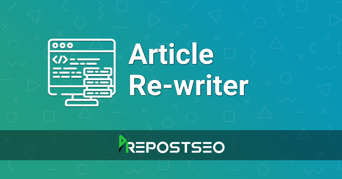 Article Rewriter - Free Online Article Spinner