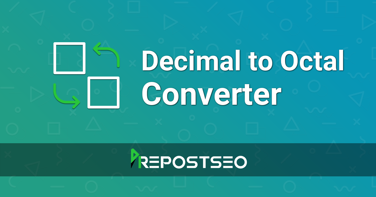 Decimal to Octal Converter
