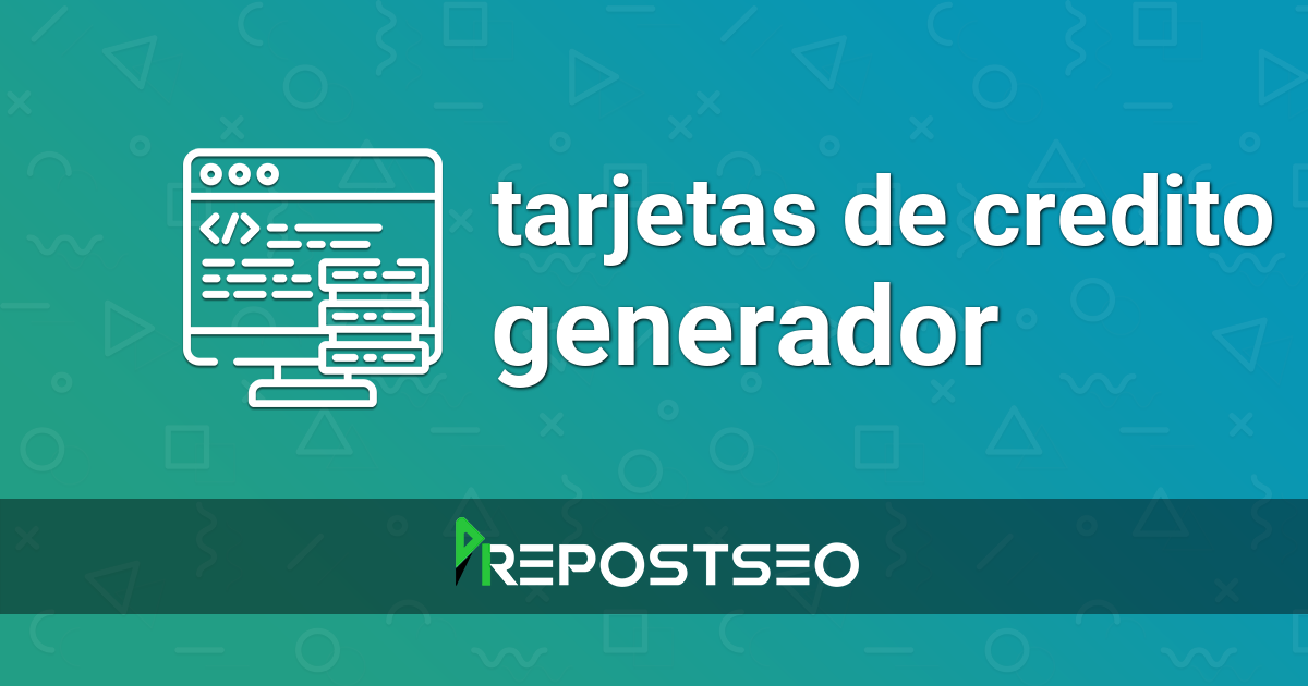 Generador de tarjetas de credito falsa- Numero de tarjeta